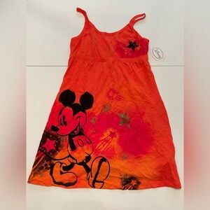 Women’s Disney Orange Mickey Mouse Dress NWT Size XL (15/17)